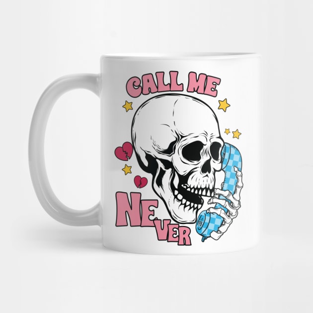 "Call Me Never" Funny Skull by FlawlessSeams